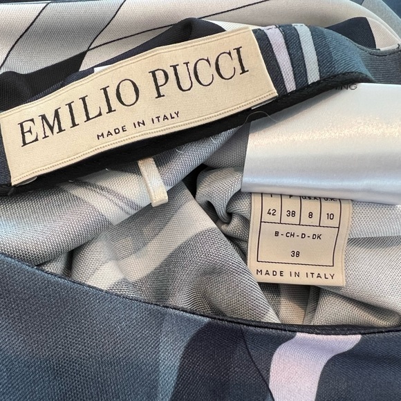 EMILIO PUCCI BLACK MULTI DRESS MODEL 46RL22 SIZE IT 42 / US 8 - Picture 13 of 17